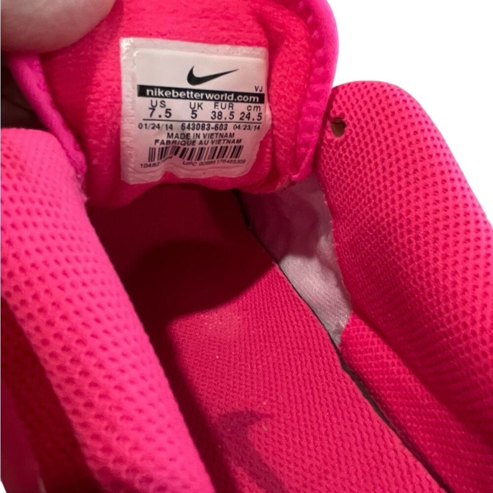 ✨ NIKE Flex Experience RN 3 Pink Red Mesh Running Shoes 7.5 EUC 👟 - Picture 5 of 7